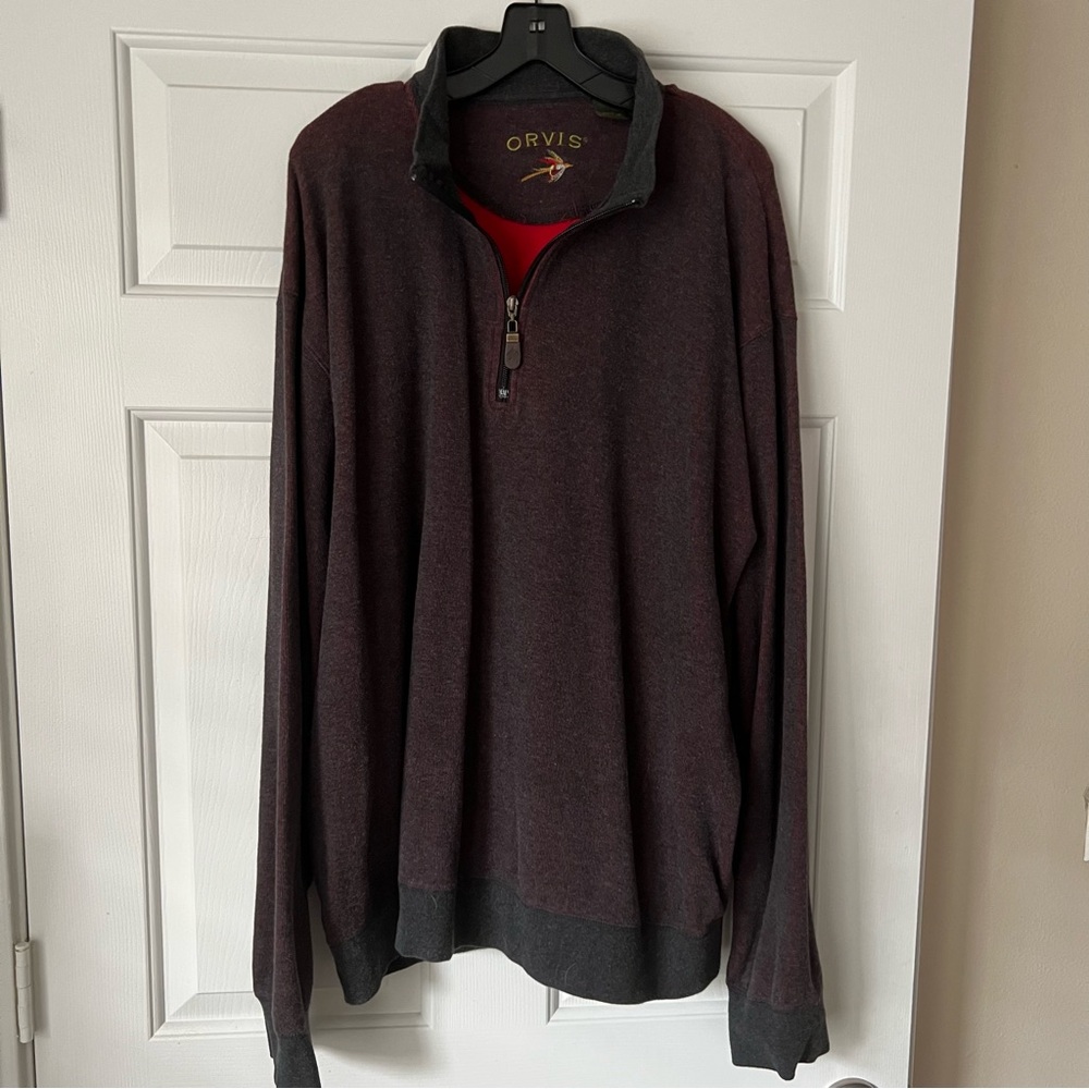 Orvis Quarter Zip Sweater XXL